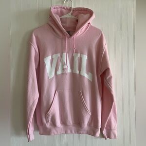 Light Pink Vail (Colorado) hooded sweater